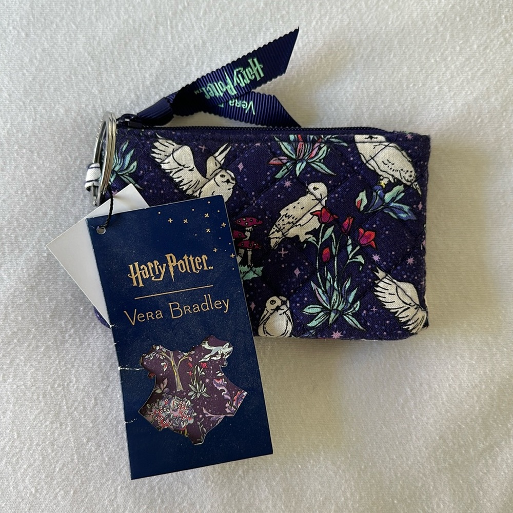 NWT Harry Potter x Vera Bradley RFID Deluxe Zip ID Case